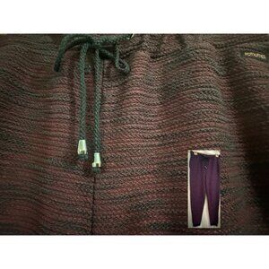 HotTotties French Knit Mélange Lounge Jogger Slim Pant /Burgandy Mélange, Large